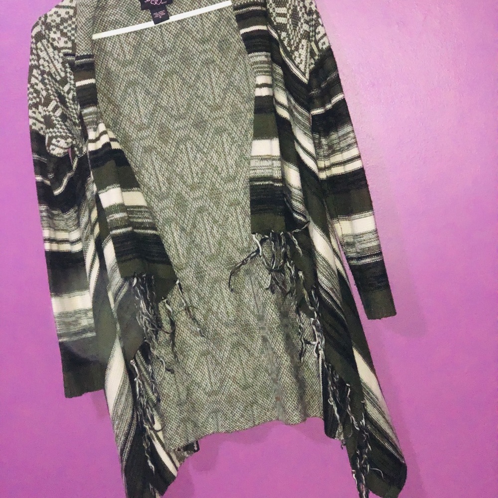 A cardigan